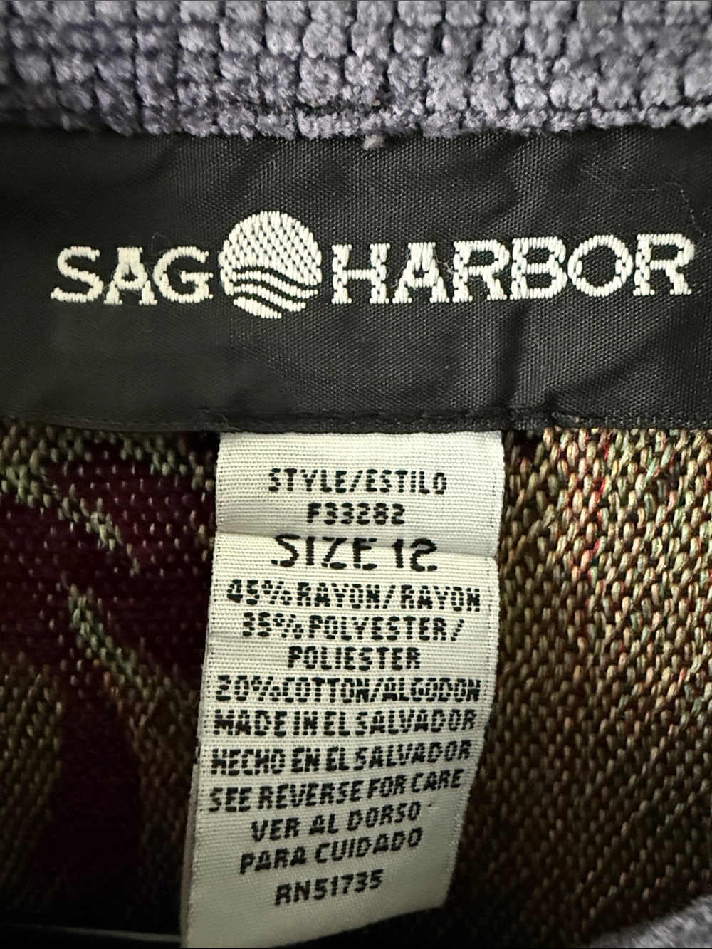 Vintage Sag Harbor Women's Tapestry Floral Jacket Sz 12 - Picture 2 of 8